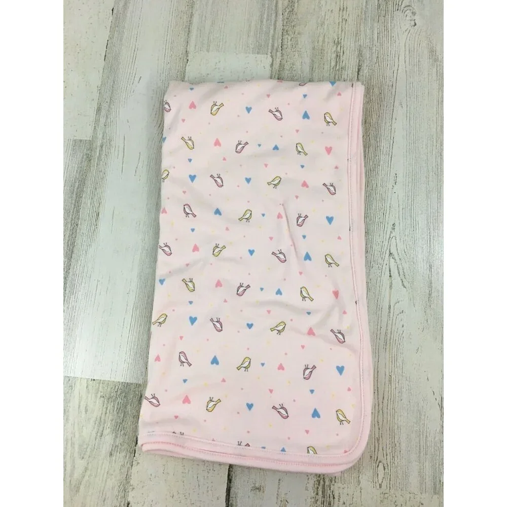 Janie and Jack Pink Bird Print Baby Matching Set
